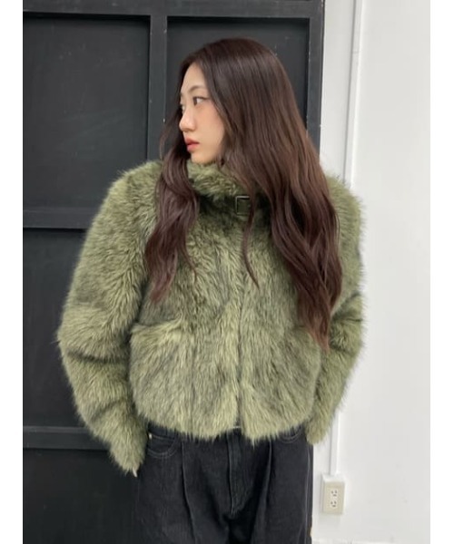 LAGUA GEM（ラグアジェム）の「POCKET POINT FAUX FUR コート