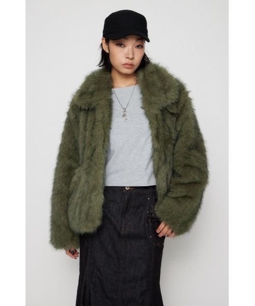 POCKET POINT FAUX FUR コート（ブルゾン）｜LAGUA GEM（ラグアジェム