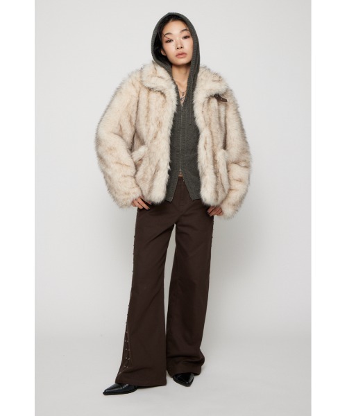 POCKET POINT FAUX FUR コート（ブルゾン）｜LAGUA GEM（ラグアジェム