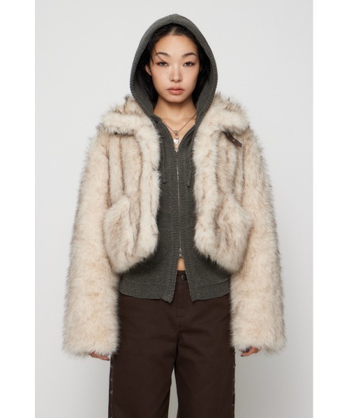 POCKET POINT FAUX FUR コート（ブルゾン）｜LAGUA GEM（ラグアジェム