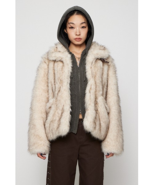 POCKET POINT FAUX FUR コート（ブルゾン）｜LAGUA GEM（ラグアジェム