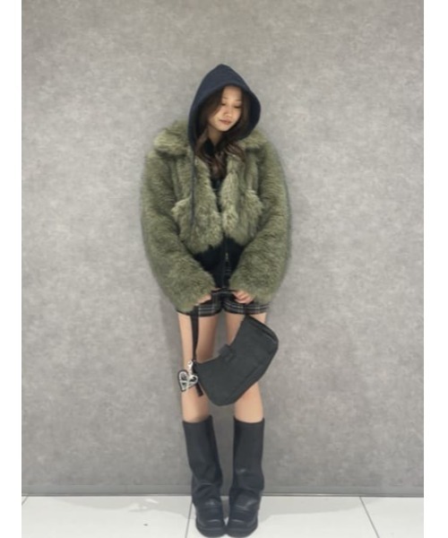 POCKET POINT FAUX FUR コート（ブルゾン）｜LAGUA GEM（ラグアジェム