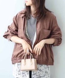 leswel（レスウェル）の「【L～5L 大きいサイズ】ブロントZIPシャツカラーブルゾン（ブルゾン）」