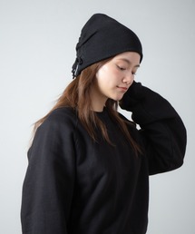 RACAL（ラカル）の「Organic Cotton Blend Shirring Knit Beanie / オーガニックコットン&リサイクルポリシャーリングビーニー（ニットキャップ/ビーニー・レディース）」