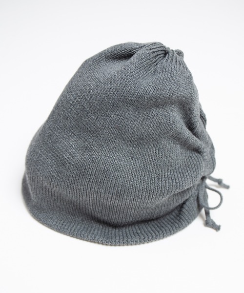 RACAL(ラカル)の「Organic Cotton Blend Shirring Knit Beanie / オーガニックコットン&リサイクルポリシャーリングビーニー(ニットキャップ/ビーニー・レディース・ブラック/グレー系その他/グレー/ピンク/ミント/ブラウン・FREE)」の16枚目の写真