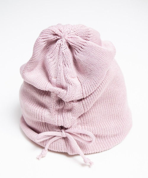 RACAL(ラカル)の「Organic Cotton Blend Shirring Knit Beanie / オーガニックコットン&リサイクルポリシャーリングビーニー(ニットキャップ/ビーニー・レディース・ブラック/グレー系その他/グレー/ピンク/ミント/ブラウン・FREE)」の18枚目の写真