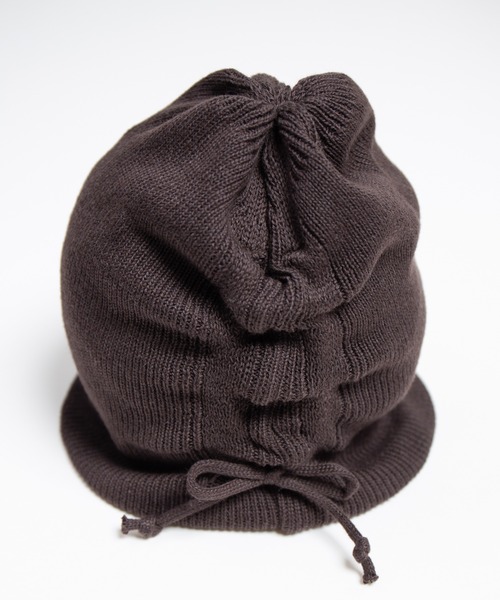 RACAL(ラカル)の「Organic Cotton Blend Shirring Knit Beanie / オーガニックコットン&リサイクルポリシャーリングビーニー(ニットキャップ/ビーニー・レディース・ブラック/グレー系その他/グレー/ピンク/ミント/ブラウン・FREE)」の20枚目の写真