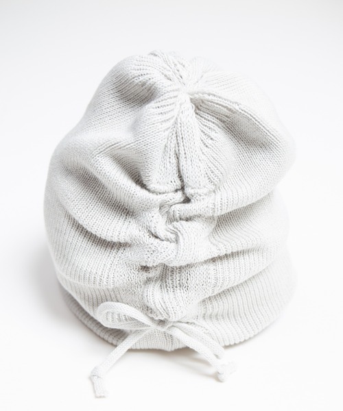 RACAL(ラカル)の「Organic Cotton Blend Shirring Knit Beanie / オーガニックコットン&リサイクルポリシャーリングビーニー(ニットキャップ/ビーニー・レディース・ブラック/グレー系その他/グレー/ピンク/ミント/ブラウン・FREE)」の21枚目の写真