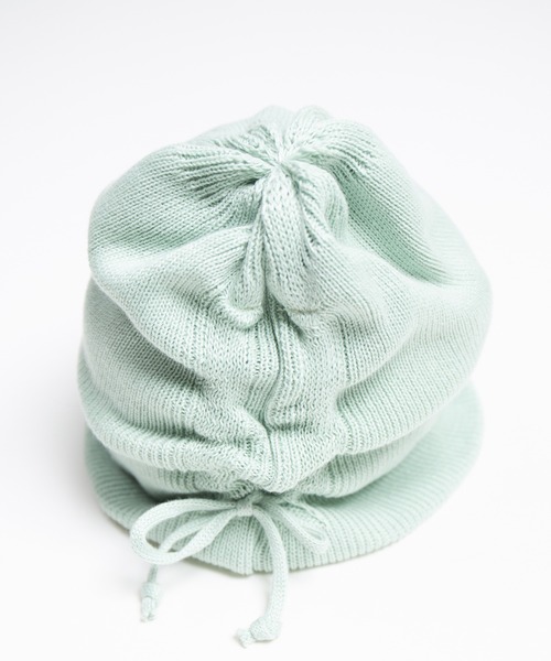 RACAL(ラカル)の「Organic Cotton Blend Shirring Knit Beanie / オーガニックコットン&リサイクルポリシャーリングビーニー(ニットキャップ/ビーニー・レディース・ブラック/グレー系その他/グレー/ピンク/ミント/ブラウン・FREE)」の22枚目の写真