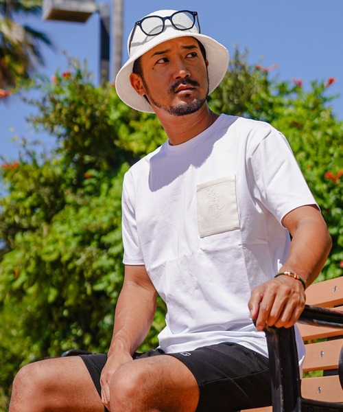 adamsJUGGLER(アダムスジャグラー)の「RTEGレザーポークティー(Tシャツ/カットソー・メンズ・ブラック/ホワイト・XXL/XL/L/M/S)」の1枚目の写真