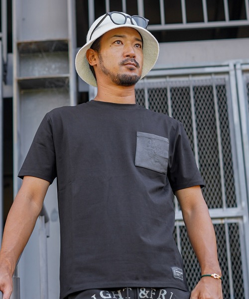 adamsJUGGLER(アダムスジャグラー)の「RTEGレザーポークティー(Tシャツ/カットソー・メンズ・ブラック/ホワイト・XXL/XL/L/M/S)」の17枚目の写真