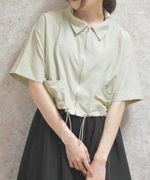 axes femme（アクシーズファム）の「裾ドロストジップブルゾン（その他アウター）」