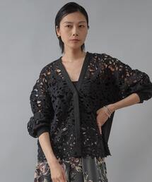Liesse（リエス）の「レースニットカーディガン（カーディガン/ボレロ）」