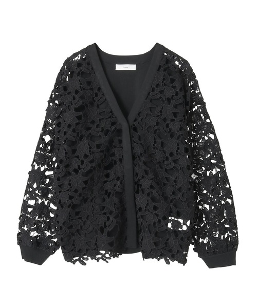 Liesse（リエス）の「レースニットカーディガン（カーディガン/ボレロ・レディース・ホワイト/ブラック・FREE）」の20枚目の写真
