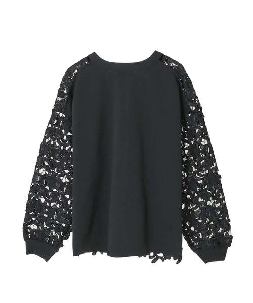 Liesse（リエス）の「レースニットカーディガン（カーディガン/ボレロ・レディース・ホワイト/ブラック・FREE）」の21枚目の写真