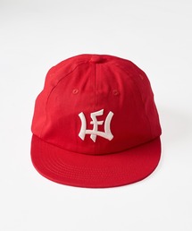 WISH FOR EVER(EBbVtH[Go[)LOGO MOTIF STITCH DESIGN STRAIGHT CAP/S`[tXeb`fUCXg[gLbv(̑)