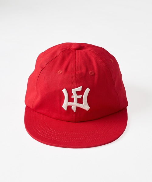 WISH FOR EVER(EBbVtH[Go[)LOGO MOTIF STITCH DESIGN STRAIGHT CAP/S`[tXeb`fUCXg[gLbv(̑)