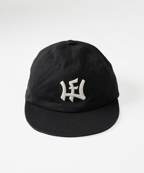 WISH FOR EVER(EBbVtH[Go[)LOGO MOTIF STITCH DESIGN STRAIGHT CAP/S`[tXeb`fUCXg[gLbv(̑)
