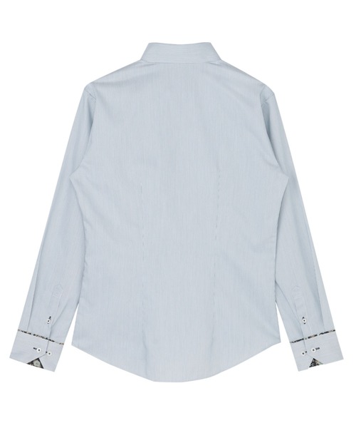 TOKYO SHIRTS（トウキョウシャツ）の「【透け防止】 形態安定ノーアイロン スキッパー 長袖ビジネスワイシャツ（ビジネスシャツ・レディース・グリーン・LL/L/XS/S/M/XL）」の3枚目の写真
