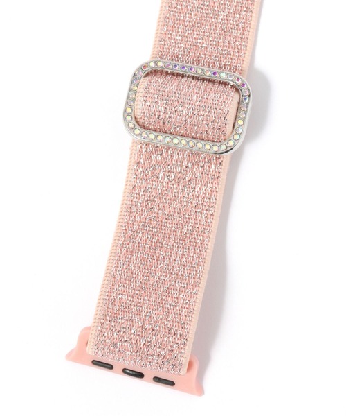tiny tiny（ティニーティニー）の「Apple Watch / ラメゴムアップルウォッチベルト[tiny tiny(ティニーティニー)]（スマホグッズ・レディース・グレー/ブラック/ピンク・0）」の6枚目の写真