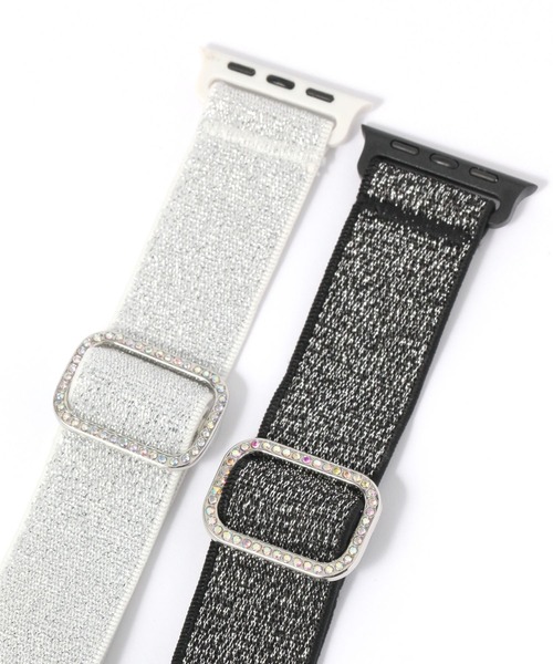 tiny tiny（ティニーティニー）の「Apple Watch / ラメゴムアップルウォッチベルト[tiny tiny(ティニーティニー)]（スマホグッズ・レディース・グレー/ブラック/ピンク・0）」の7枚目の写真