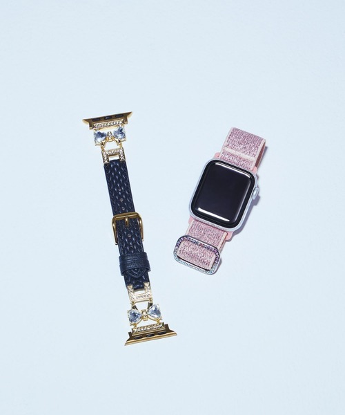 tiny tiny（ティニーティニー）の「Apple Watch / ラメゴムアップルウォッチベルト[tiny tiny(ティニーティニー)]（スマホグッズ・レディース・グレー/ブラック/ピンク・0）」の9枚目の写真
