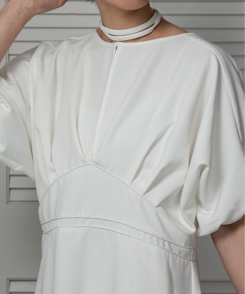 lawgy（ラウジー）の「waist line hole mermaid op / ウエストラインホールマーメードワンピ（ワンピース・レディース・ホワイト/ベージュ・FREE）」の7枚目の写真