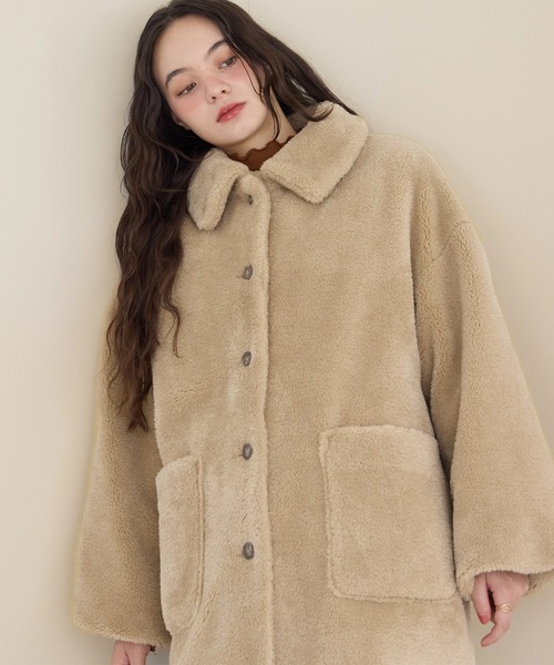 OLUN（オルン）の「loose 2way boa coat/ルーズ2wayボアコート（その他
