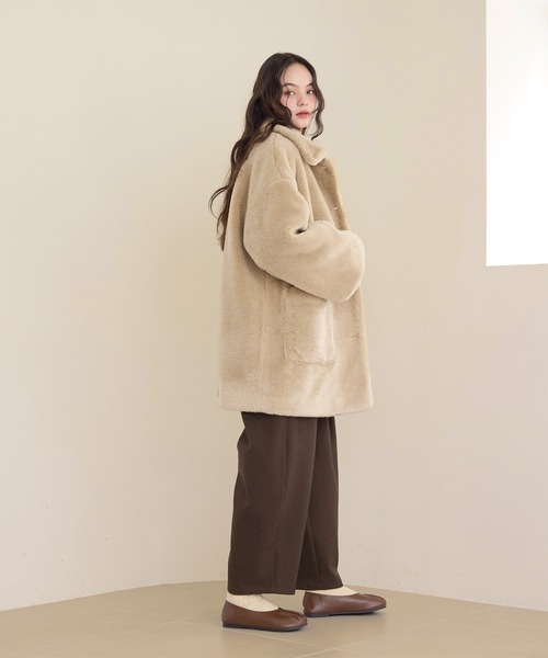 loose 2way boa coat/ルーズ2wayボアコート（その他アウター）｜OLUN