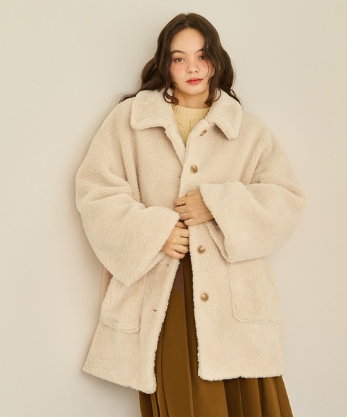OLUN（オルン）の「loose 2way boa coat/ルーズ2wayボアコート（その他