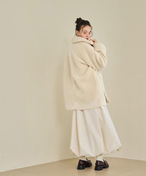 loose 2way boa coat/ルーズ2wayボアコート（その他アウター）｜OLUN
