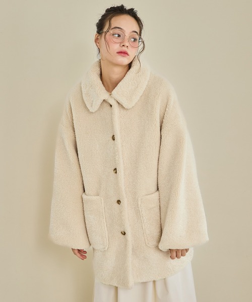 loose 2way boa coat/ルーズ2wayボアコート（その他アウター）｜OLUN