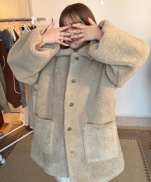 OLUN（オルン）の「loose 2way boa coat/ルーズ2wayボアコート（その他