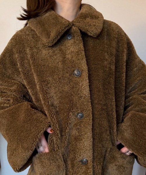 loose 2way boa coat/ルーズ2wayボアコート（その他アウター）｜OLUN