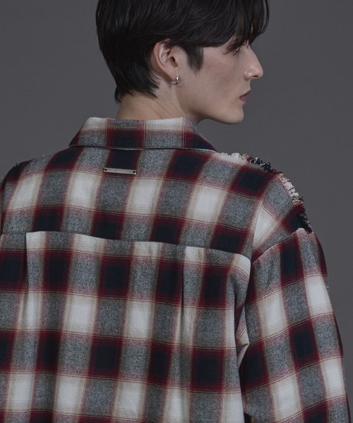 ANEDIST（アンディスト）の「Vintage ombre check shirt / ヴィンテージオンブレーチェックシャツ（シャツ/ブラウス・レディース・ブラック/ブラウン/レッド・L/M）」の15枚目の写真