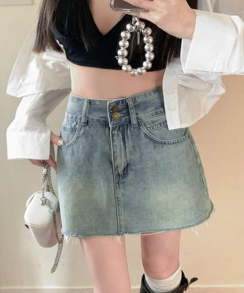 sheller シェリエ 岡山デニムミニスカート MINI SKIRT – shéller / シェリエ