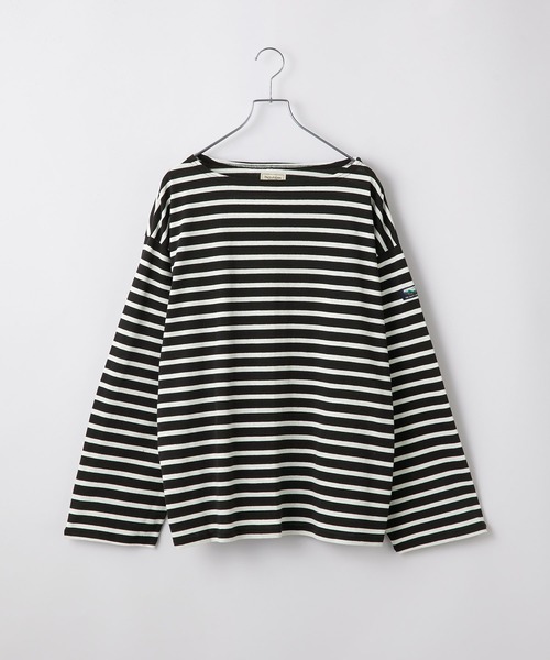 THE CRAFT CREW PRODUCTS(ザクラフトクループロダクツ)の「ボートネックバスクロングスリーブTシャツ【THE CRAFT CREW PRODUCTS】(Tシャツ/カットソー・レディース・ナチュラル/ベージュ系/レッド/オフホワイト/ネイビー/ホワイト系/ブラック・L/M)」の20枚目の写真