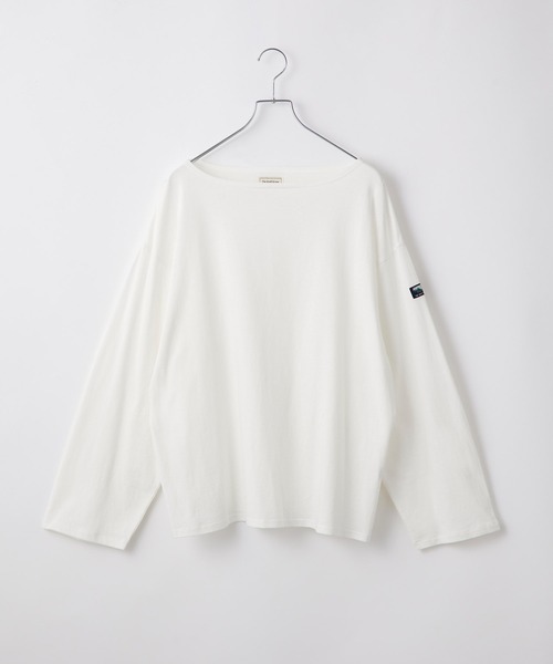 THE CRAFT CREW PRODUCTS(ザクラフトクループロダクツ)の「ボートネックバスクロングスリーブTシャツ【THE CRAFT CREW PRODUCTS】(Tシャツ/カットソー・レディース・ナチュラル/ベージュ系/レッド/オフホワイト/ネイビー/ホワイト系/ブラック・L/M)」の17枚目の写真