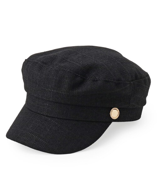 GRANDEDGE（グランドエッジ）の「キャスケットボタンマリン（キャスケット・レディース・ブラック・99）」の2枚目の写真