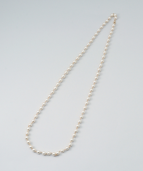 SLOBE IENA(スローブイエナ)の「SLOBE パールチェーンネックレス(ネックレス・レディース・ホワイト・FREE)」の5枚目の写真