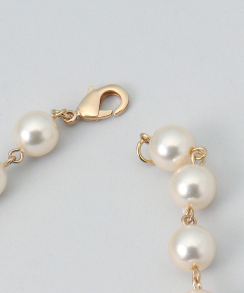 SLOBE IENA(スローブイエナ)の「SLOBE パールチェーンネックレス(ネックレス・レディース・ホワイト・FREE)」の7枚目の写真