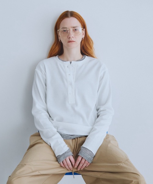 サムホールサーマルヘンリープルオーバー（Tシャツ/カットソー