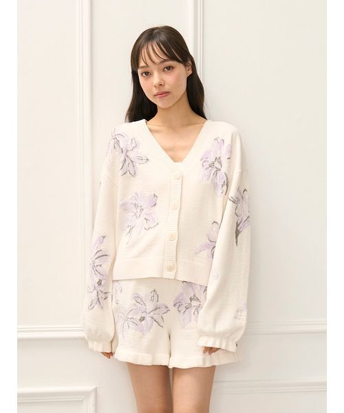 【新品】ジェラートピケ ミュシャ スターレースキャミソール&ショートパンツセット gelato pique - 【ミュシャと椿姫】スターレースキャミソール ショート