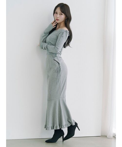 EATME（イートミー）の「【SETUP】マーメイドリボンスカート（スカート・レディース・アイボリー/グレー/ブラック・FREE）」の6枚目の写真