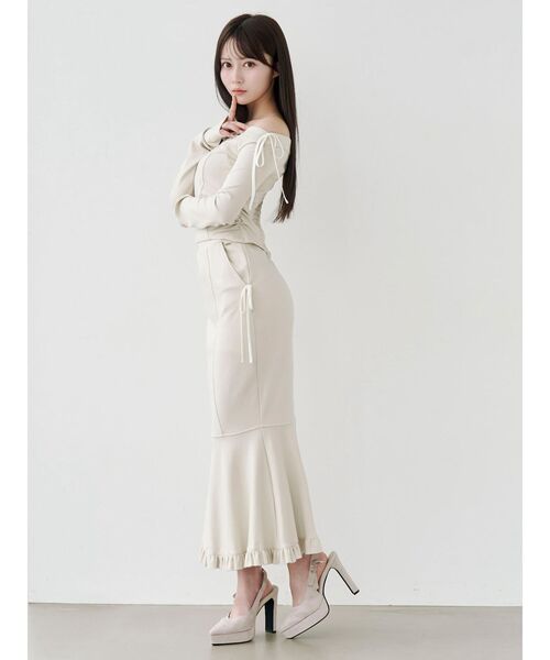 EATME（イートミー）の「【SETUP】マーメイドリボンスカート（スカート・レディース・アイボリー/グレー/ブラック・FREE）」の11枚目の写真