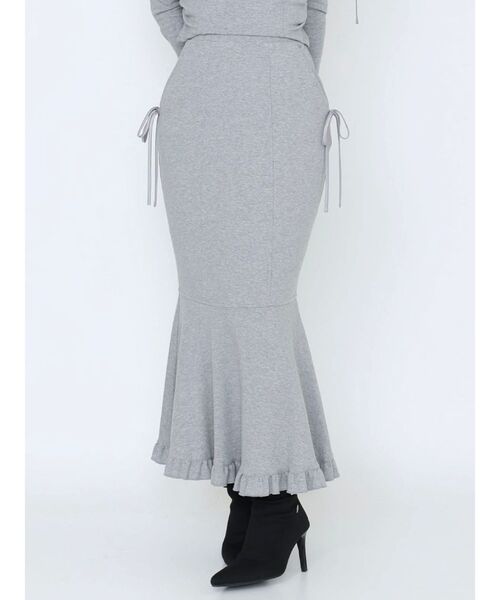 EATME（イートミー）の「【SETUP】マーメイドリボンスカート（スカート・レディース・アイボリー/グレー/ブラック・FREE）」の12枚目の写真