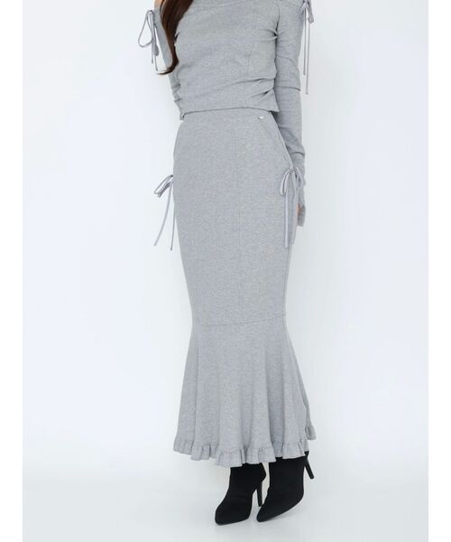 EATME（イートミー）の「【SETUP】マーメイドリボンスカート（スカート・レディース・アイボリー/グレー/ブラック・FREE）」の16枚目の写真