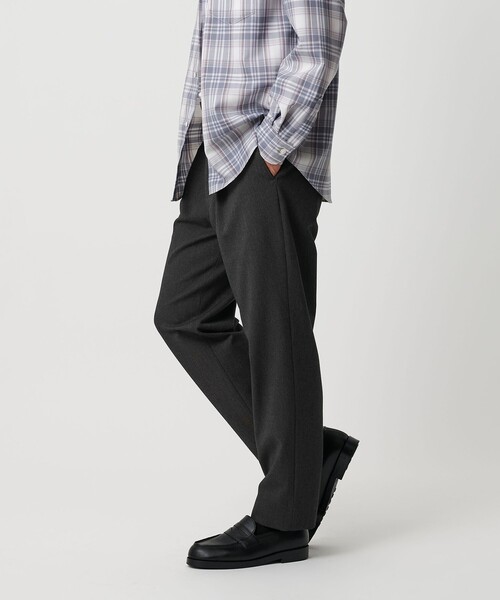 アルガン TR 1プリーツ テーパード パンツ NO.7（スラックス