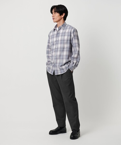 BEAUTY&YOUTH UNITED ARROWS（ビューティーアンドユースユナイテッドアローズ）の「アルガン TR 1プリーツ テーパード パンツ NO.7（スラックス・メンズ・ブラック/ダークグレー/ベージュ・M/XL/S/L）」の6枚目の写真