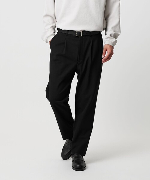 アルガン TR 1プリーツ テーパード パンツ NO.7（スラックス